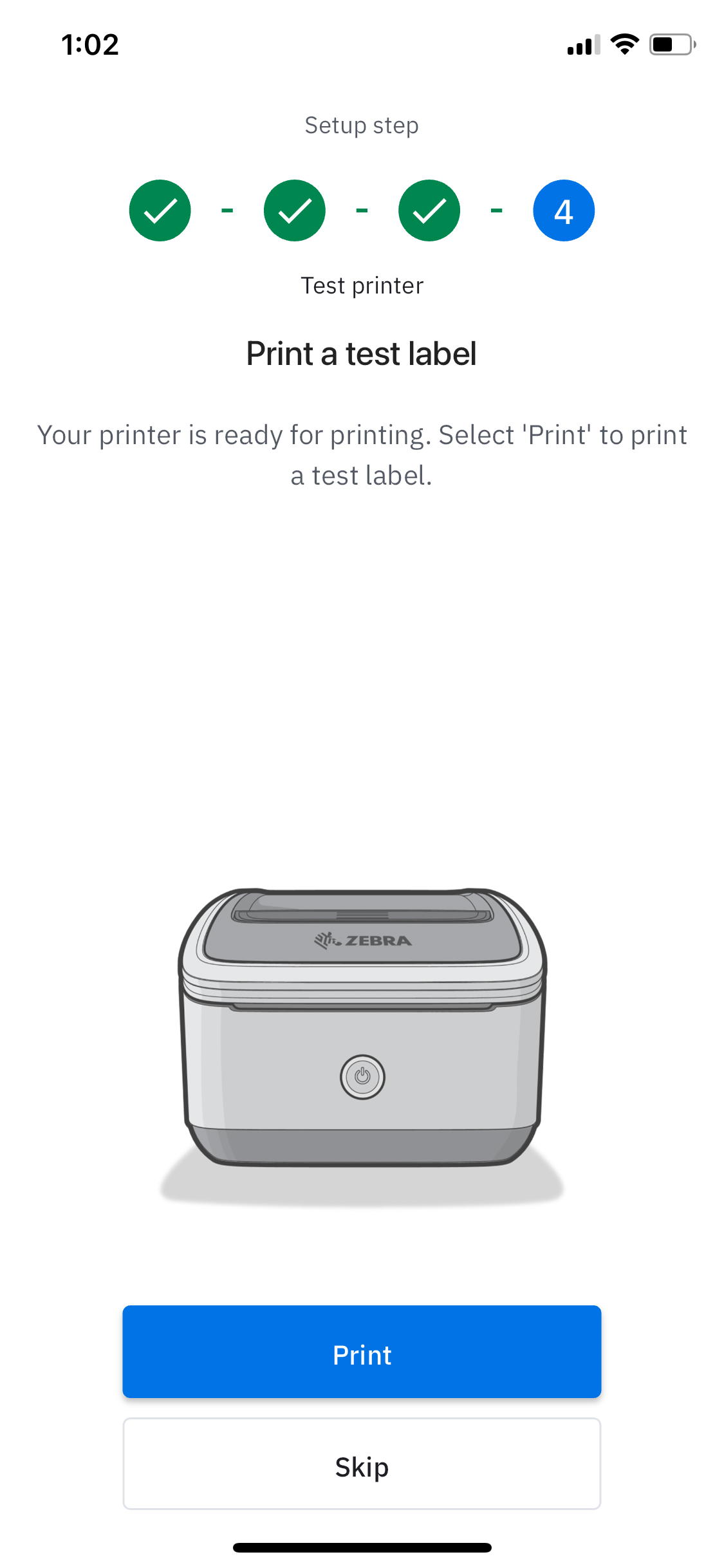 Zebra Label Printer App